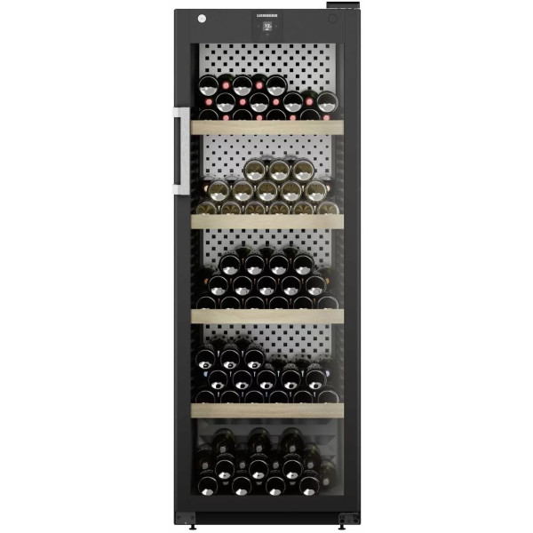 Холодильник Liebherr для вина, 168.4x60х76.3, полок - 5, зон - 1, бут-196, ST, дисплей, чорний