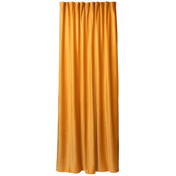 Штора ARDESTO 150х270см, велюр, 100% поліестер, жовтий