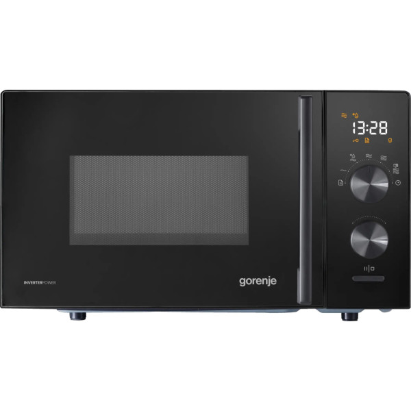Мікрохвильова піч Gorenje, 20л, електр. керув., 800Вт, дисплей, 20 програм, інвертор, чорний