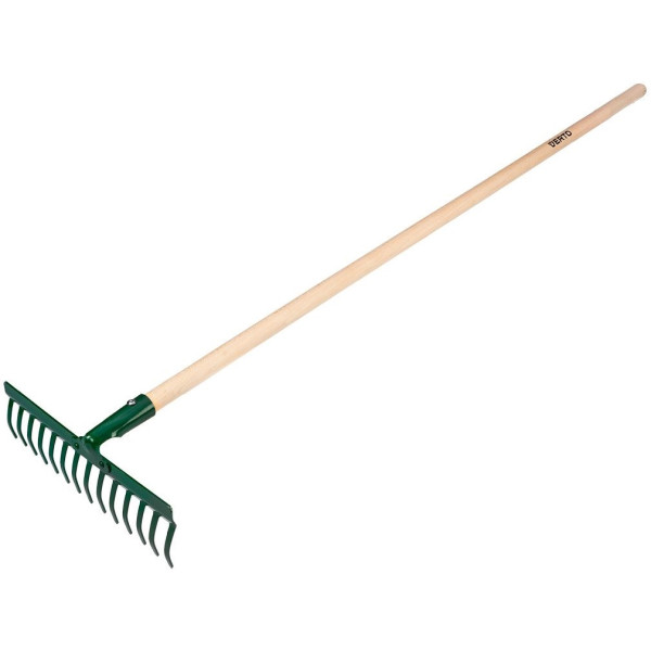 Граблі універсальні Verto, 14 зубців, ширина 36см, 140см, 1.4кг