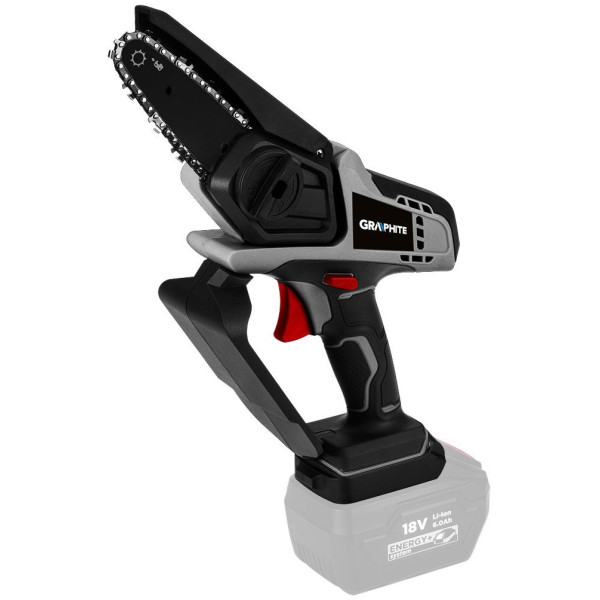 Пила ланцюгова акумуляторна Graphite Energy+ 18В Li-lon 10см 4.6м/сек 1.25кг без АКБ та ЗП