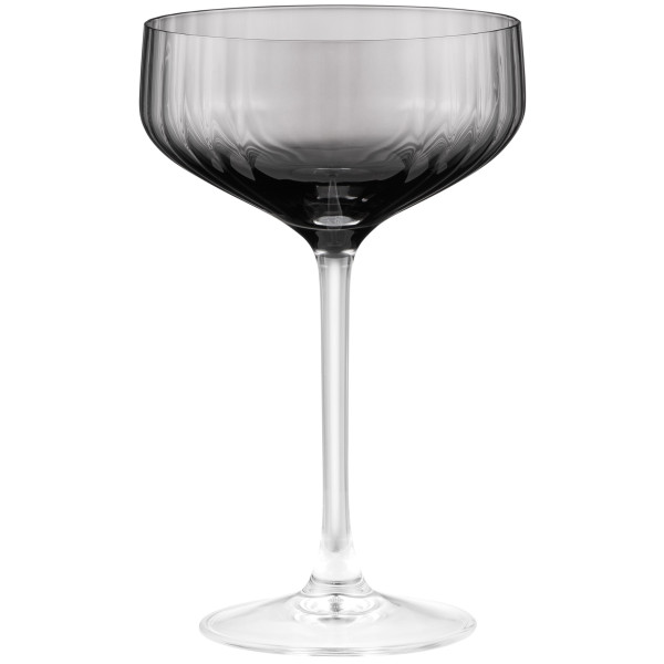 Набір келихів для шампанського ARDESTO Black Mars Alcor 330мл, 2шт, скло, сірий