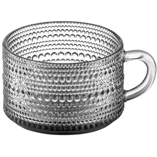 Чашка ARDESTO Verbena, 10.5см, скло, сірий