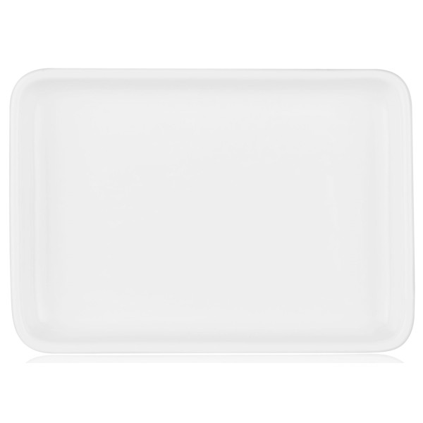 Блюдо ARDESTO, 20х14см, порцеляна, прямокутна, білий
