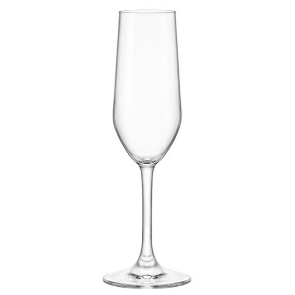 Набір келихів для шампанського Bormioli Rocco Riserva Champagne, 205мл, h224мм, 6шт, скло, прозорий