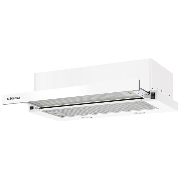 Витяжка Hansa телескопічна, 60см, 389м.куб/год., білий