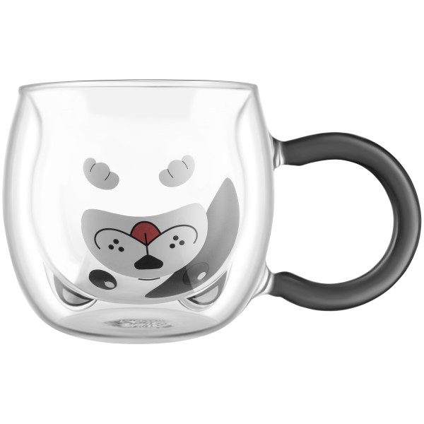 Набір чашок з подвійними стінками ARDESTO Animals 280мл, 2шт, боросилікатне скло, прозорий