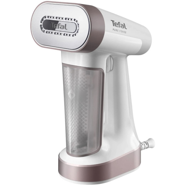 Відпарювач Tefal компактний Pure Force 2в1, 1800Вт, 180мл, постійна пара - 35гр, керам. підошва, білий