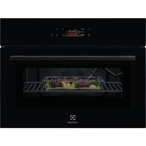 Духова шафа Electrolux електрична компактна, 44л, дисплей, конвекція, ф-ція мікрохвиль, чорний