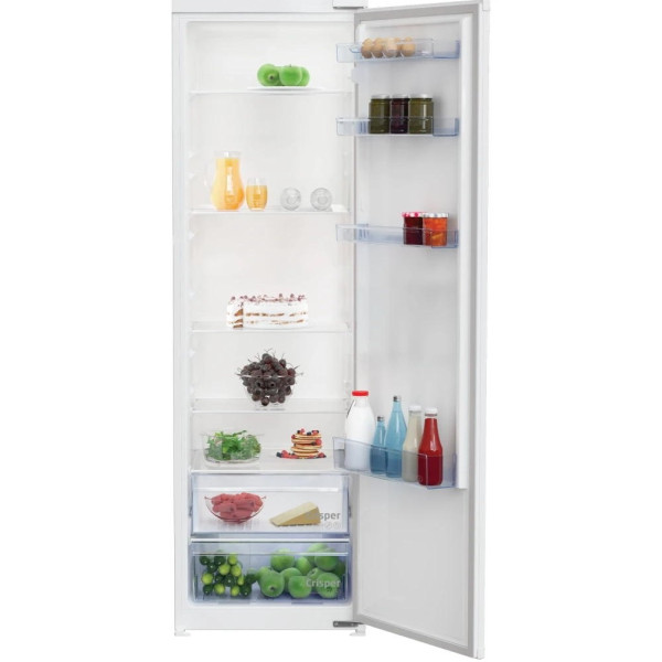 Холодильна камера Beko вбудована, 177x54x55, 309л, 1дв., E, ST, білий