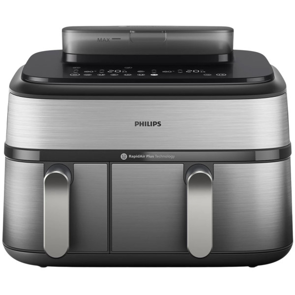 Мультипіч Philips Ovi Dual Steam 2750Вт, чаша-3+6л, сенсорне управл., 12 авто. програм, пластик/метал