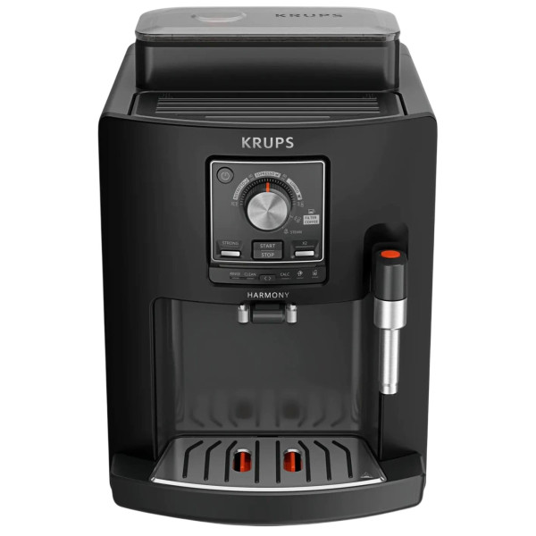 Кавомашина Krups Harmony 1.7л, зерно, ручний капучинатор, мех. керування, авторецептів - 4, свій рецепт, чорний
