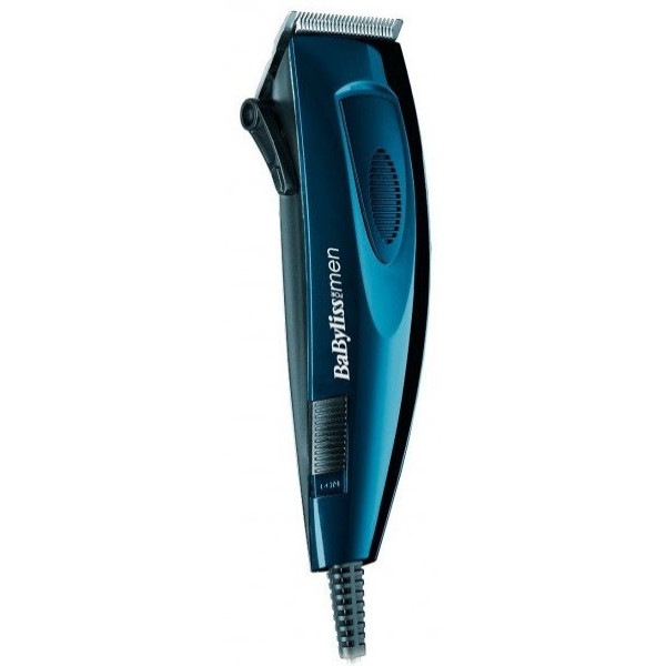 Машинка для стриження Babyliss, від мережі, насадок-8, сталь, синій