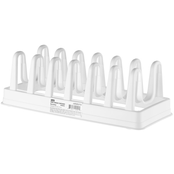 Підставка для кришок ARDESTO 35х15.2х11.7см, пластик, білий