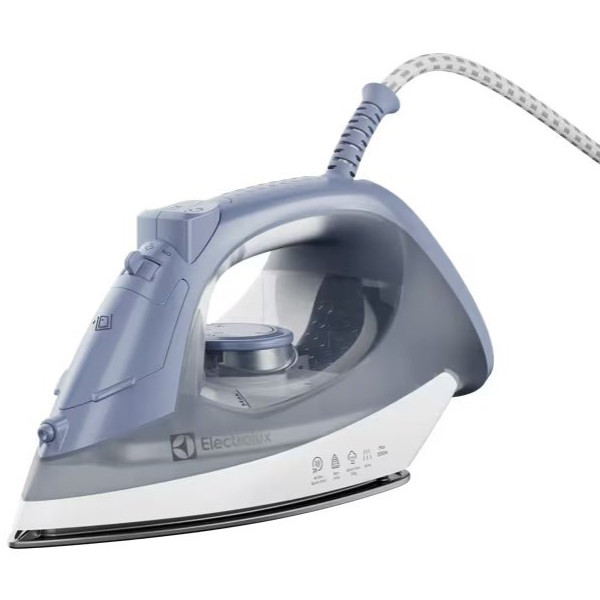 Праска Electrolux компактна, 2000Вт, 200мл, паровий удар 80гр, керам. підошва, синій