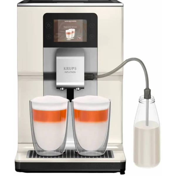 Кавомашина Krups Intuition Preference 3л, зерно, автомат.капучинатор, авторецептів - 8, бежево - чорний
