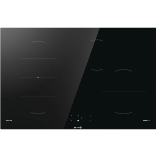 Варильна поверхня Gorenje індукційна, 80см, PowerBoost, TouchControl, поєднання конфорок, чорний