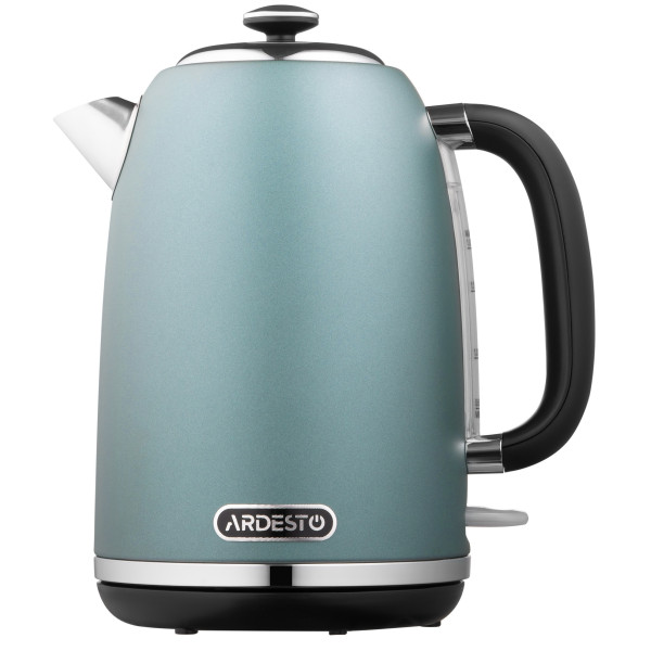 Електрочайник ARDESTO Mint Harmony 1.8л, Strix, метал, м'ятний матовий