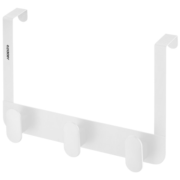Дверний вішак на 3 гачки ARDESTO Minimalism 30x3x20см, метал, пластик, білий