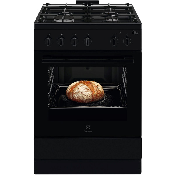 Плита Electrolux газова, 59л, 60x60см, чавун, чорний