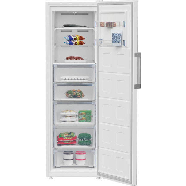 Морозильна камера Beko, 187x60x71, 286л, 1дв., E, NF, білий