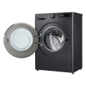Пральна машина LG фронтальна, 9кг, 1200, A, 48см, дисплей, пара, інвертор, чорний