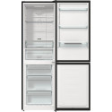 Холодильник Gorenje NRK619EABXL4 з нижн. мороз. камерою, 185х60х60см, 2 дв., Х- 204л, М- 96л, A+, NoFrost Plus, Fresh zone, чорний