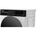 Пральна машина Whirlpool фронтальна, 8кг, 1200, А, 44.4см, дисплей, пара, інвертор, люк чорний, білий
