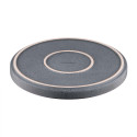 Тарілка десертна ARDESTO Fasano, 19.6см, кераміка, сірий темний