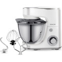 Міксер Sencor планетарний 1300Вт, насадки-3, чаша-нерж., метал, 5л, 6 швидкостей, Pulse-режим, білий