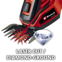 Ножиці для трави акумуляторні Einhell GE-CG 18/100 Li T - Solo 18В PXC леза 10/20см телескопічна штанга 0.7кг без АКБ та ЗП