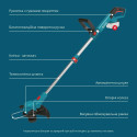Тример садовий акумуляторний Konner&Sohnen KS CST-20Vset 20В акб 1х2А·год 8000об/хв 2.8кг
