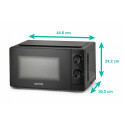 Мікрохвильова піч Gorenje, 20л, мех. керув., 700Вт, чорний