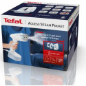 Відпарювач Tefal компактний Access Steam Pocket, 1300Вт, постійна пара - 20гр, біло-блакитний