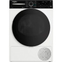 Сушильна машина Whirlpool тепловий насос, 9кг, A+++, 60см, дисплей, люк чорний, білий