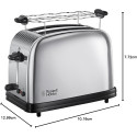Тостер Russell Hobbs Chester 1670Вт, підігрів, метал.