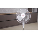 Вентилятор ARDESTO підлоговий, 40см, 45Вт, опора хрестовина, білий
