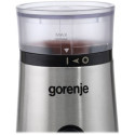 Кавомолка Gorenje роторна 150Вт, об'єм зерен-60г, метал, чорно-сріблястий