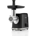 М'ясорубка Gorenje, 1800Вт, 2.1кг/хв, 2 решітки, насадка для ковбас, пластик/метал, чорний