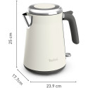 Електрочайник Tefal Collection 1.68л, Strix, нерж. сталь, бежевий