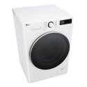 Пральна машина LG фронтальна, 10кг, 1400, A, 57см, дисплей, пара, інвертор, білий