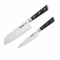 Набір ножів Tefal Ice Force, 2шт, нержавіюча сталь, пластик, чорний