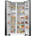 Холодильник SBS Gorenje, 179х67х92см, 2 двері, 353(191)л, А++, NF+, Інв., Зона св-ті, диспенсер, генератор льоду, Зовн. Диспл, чорний