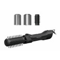 Фен-щітка Rowenta Renewal Brush Active, 1000Вт, 3 режими, іоніз-я, хол. обдув, оберт. насадка, 2 насадки, кераміка, чорний