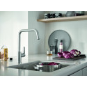 Змішувач для кухні Grohe QuickFix Start, довж.виливу - 228мм, поворотний, 1важіль, супер сталь