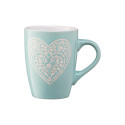 Чашка ARDESTO Heart, 330мл, кераміка, блакитний