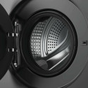 Пральна машина Haier фронтальна, 5кг, 1200, A, 42.3см, дисплей, інвертор, люк чорний, Wi-Fi, висота 70см, cріблястий