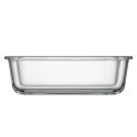 Контейнер для зберігання харчових продуктів ARDESTO Gemini 1.06л, боросилікатне скло, пластик, прямокутний, прозорий