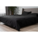 Простирадло на резинці ARDESTO Mix&Match Premium, 180x200+30см, 100% бавовна, сатин, чорний