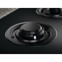 Варильна поверхня Electrolux комбінована (2 газ + 3 інд), 90см, розширена зона, чавун, чорний